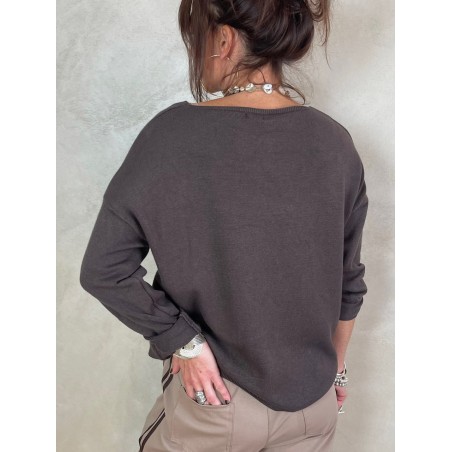 Pull Vintage choco