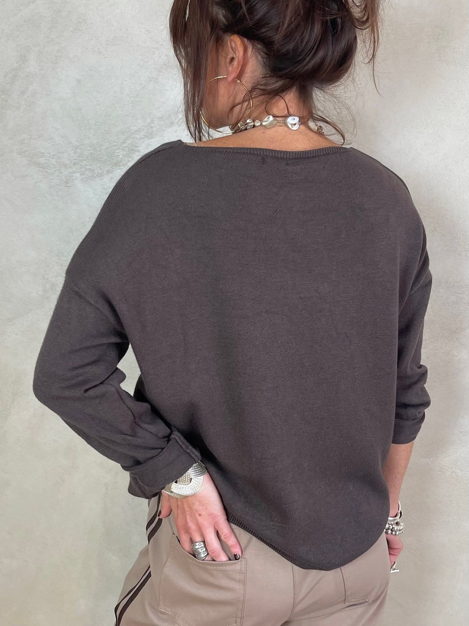 Pull Vintage choco