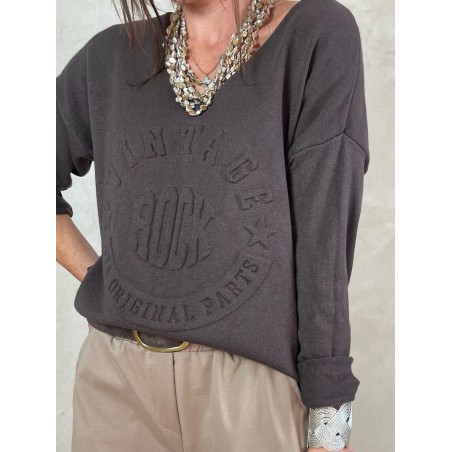 Pull Vintage choco