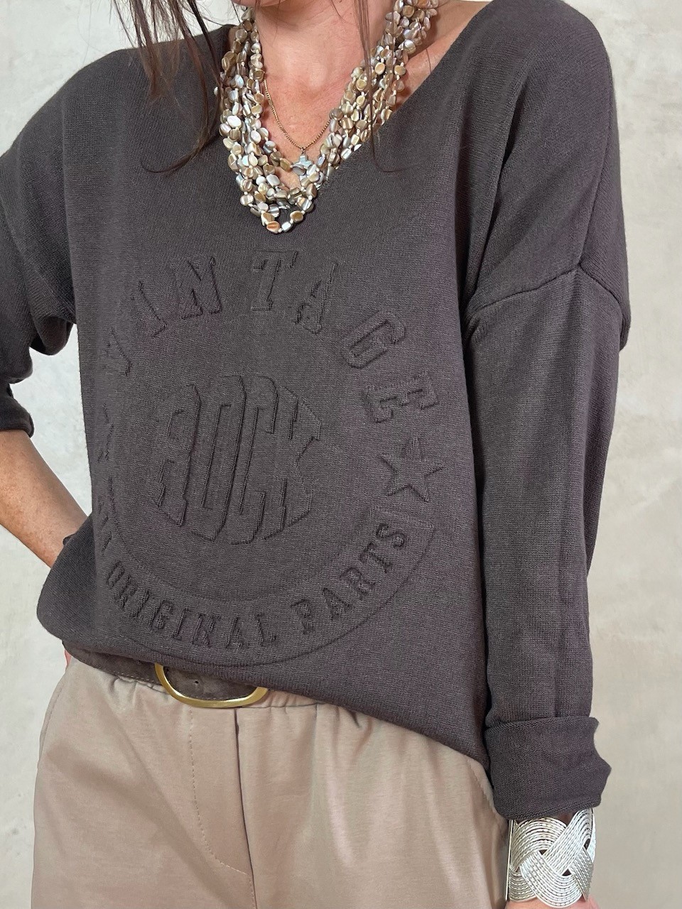 Pull Vintage choco