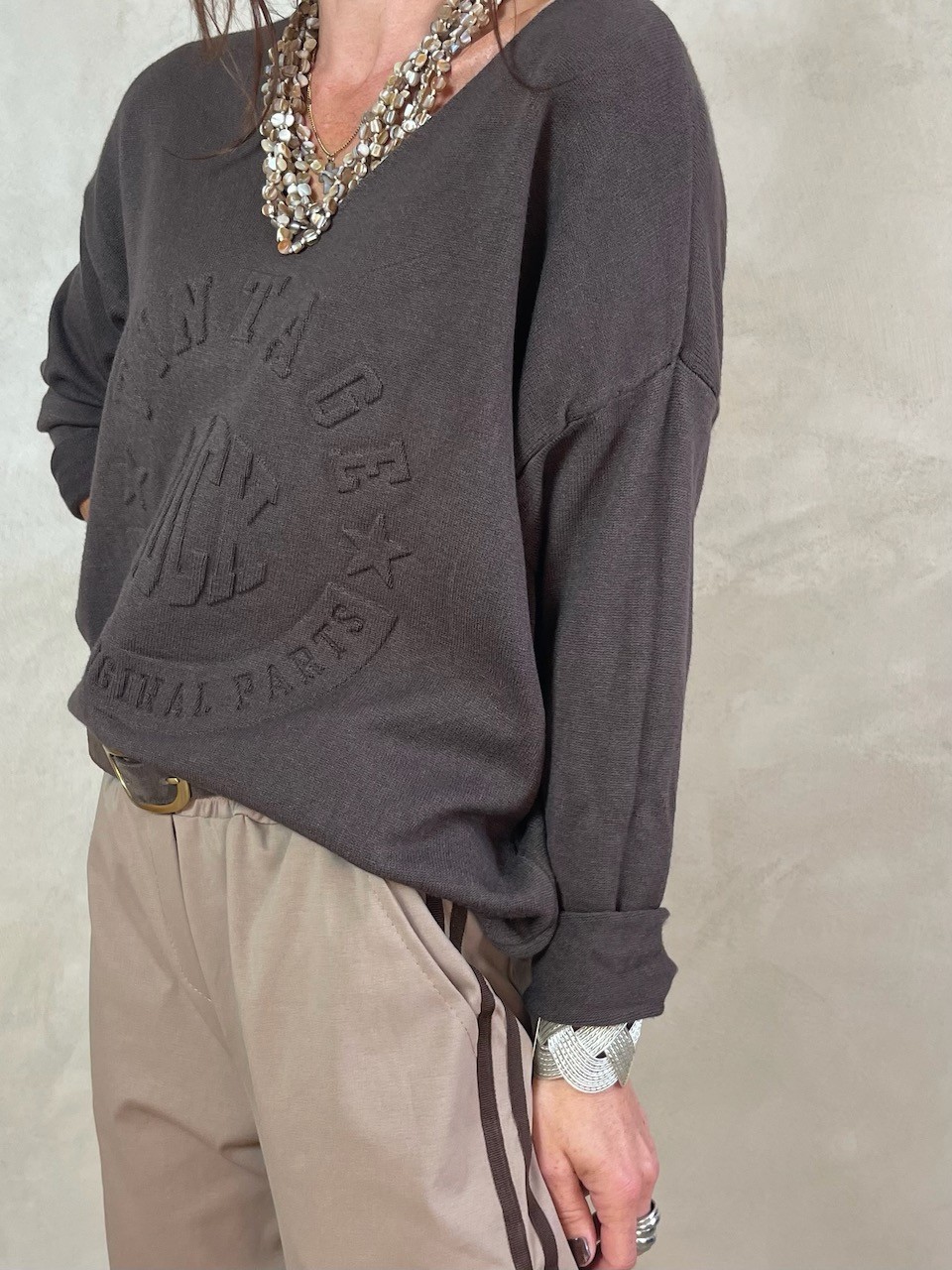 Pull Vintage choco
