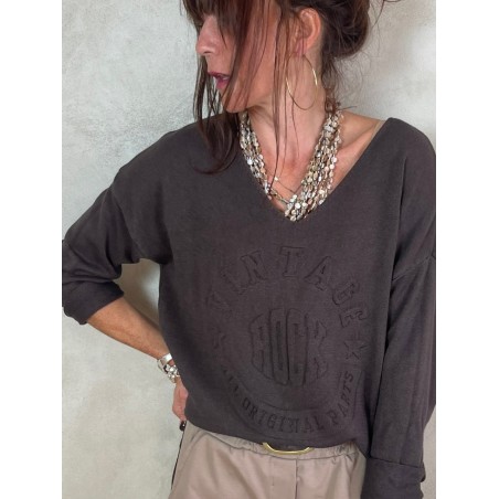 Pull Vintage choco