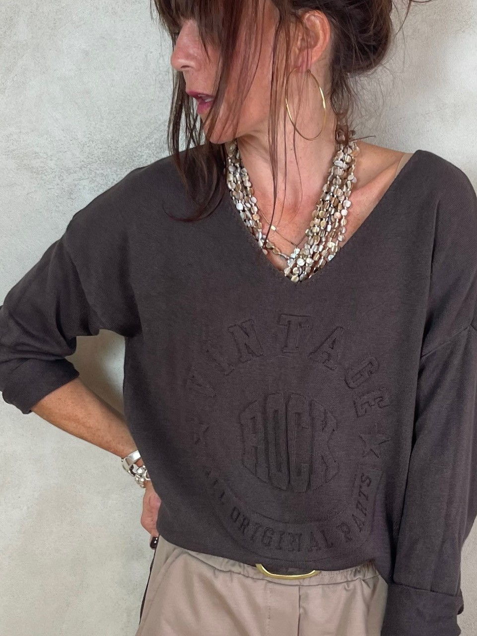 Pull Vintage choco