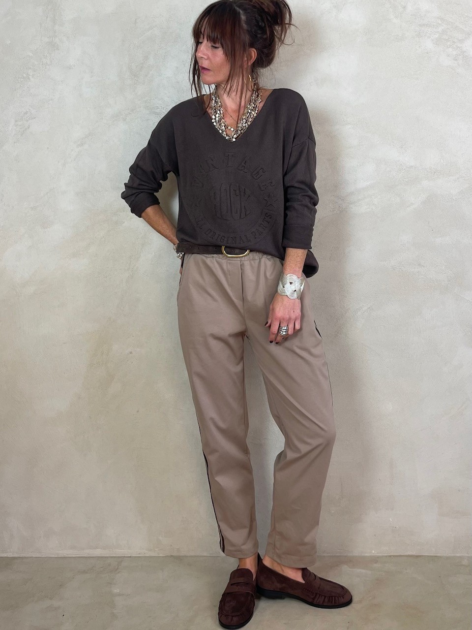 Pantalon effet jog