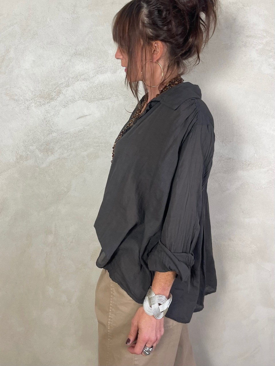 Blouse en voile de coton