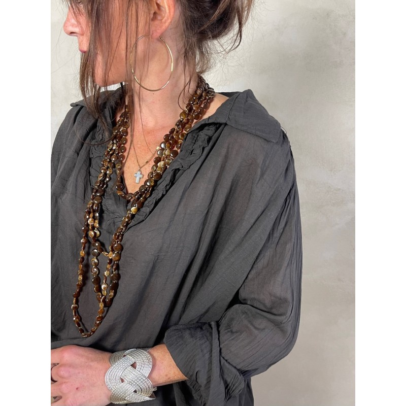 Blouse en voile de coton