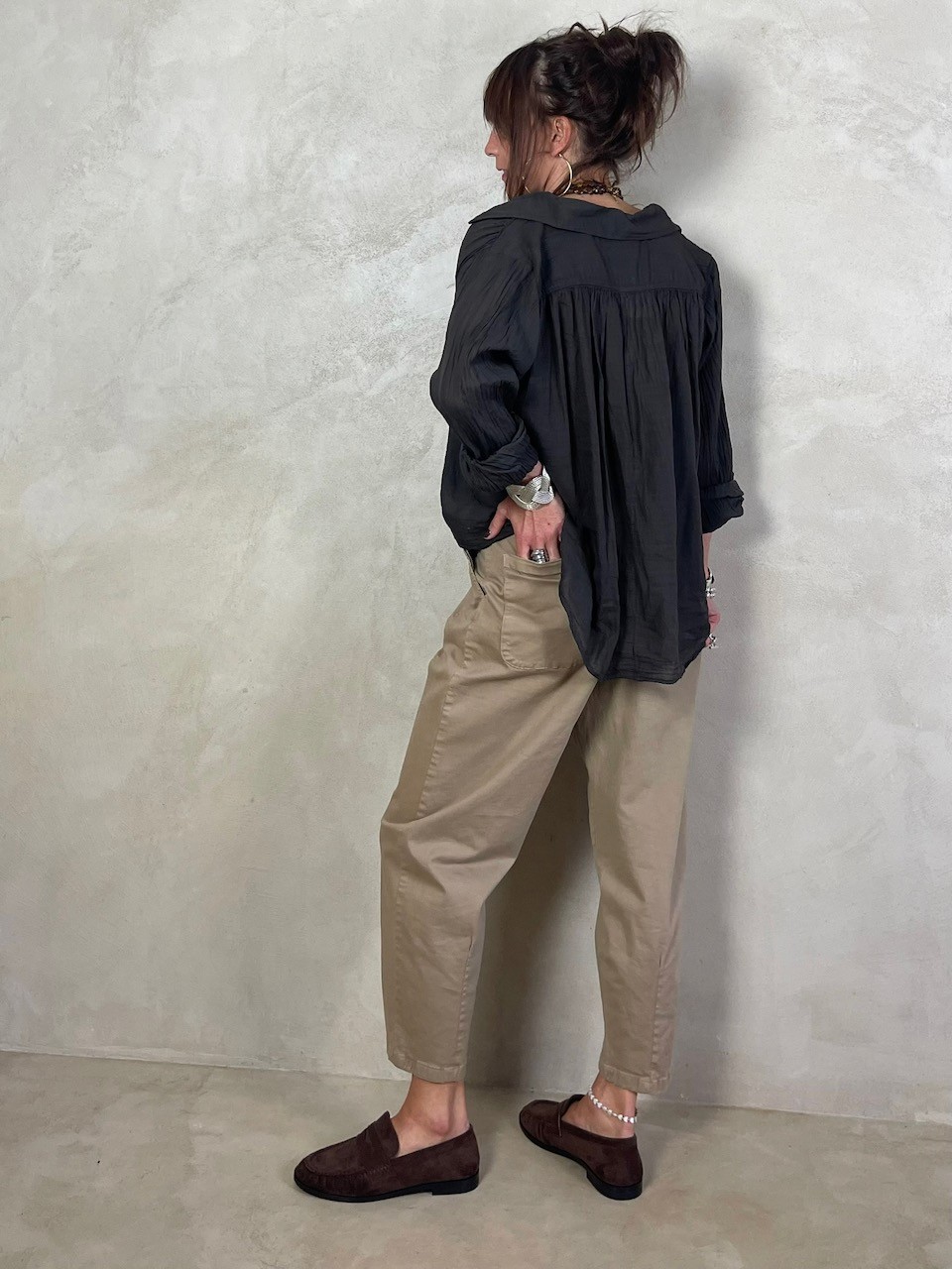 Blouse en voile de coton