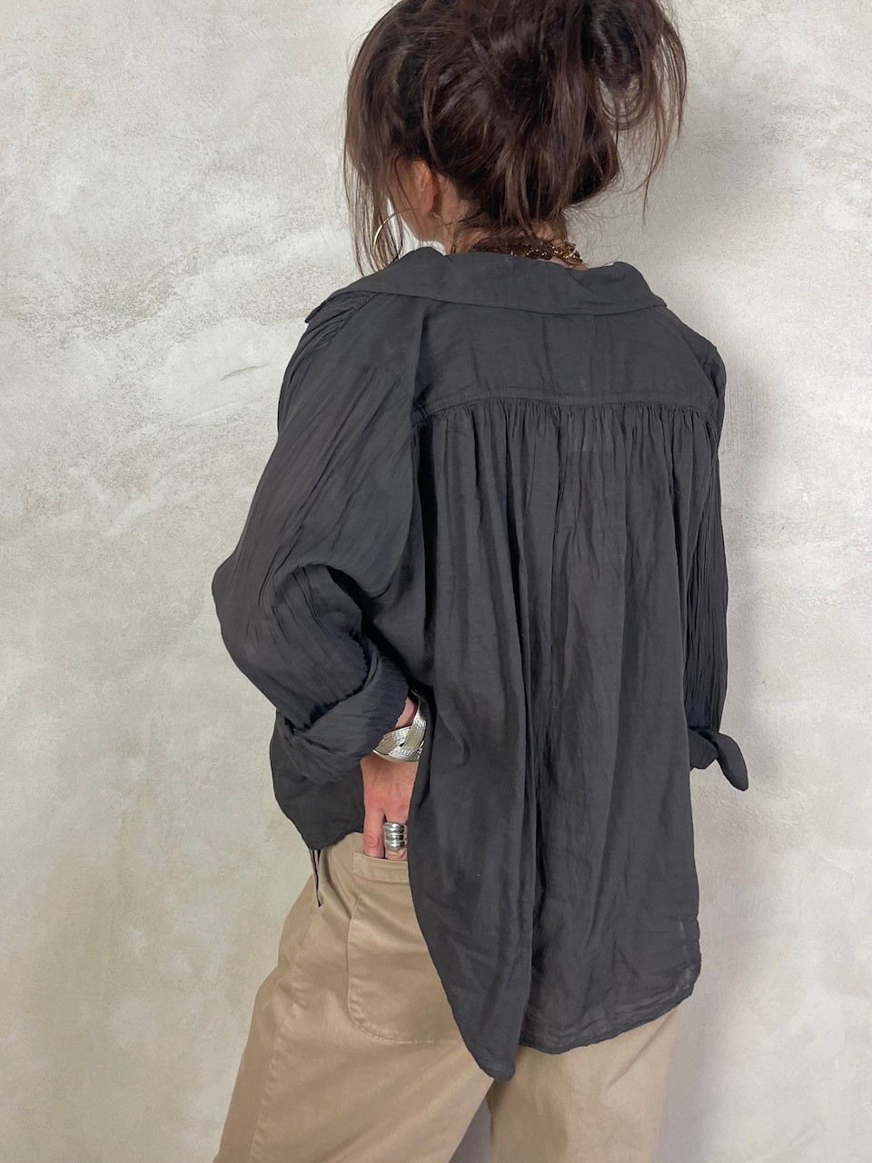Blouse en voile de coton