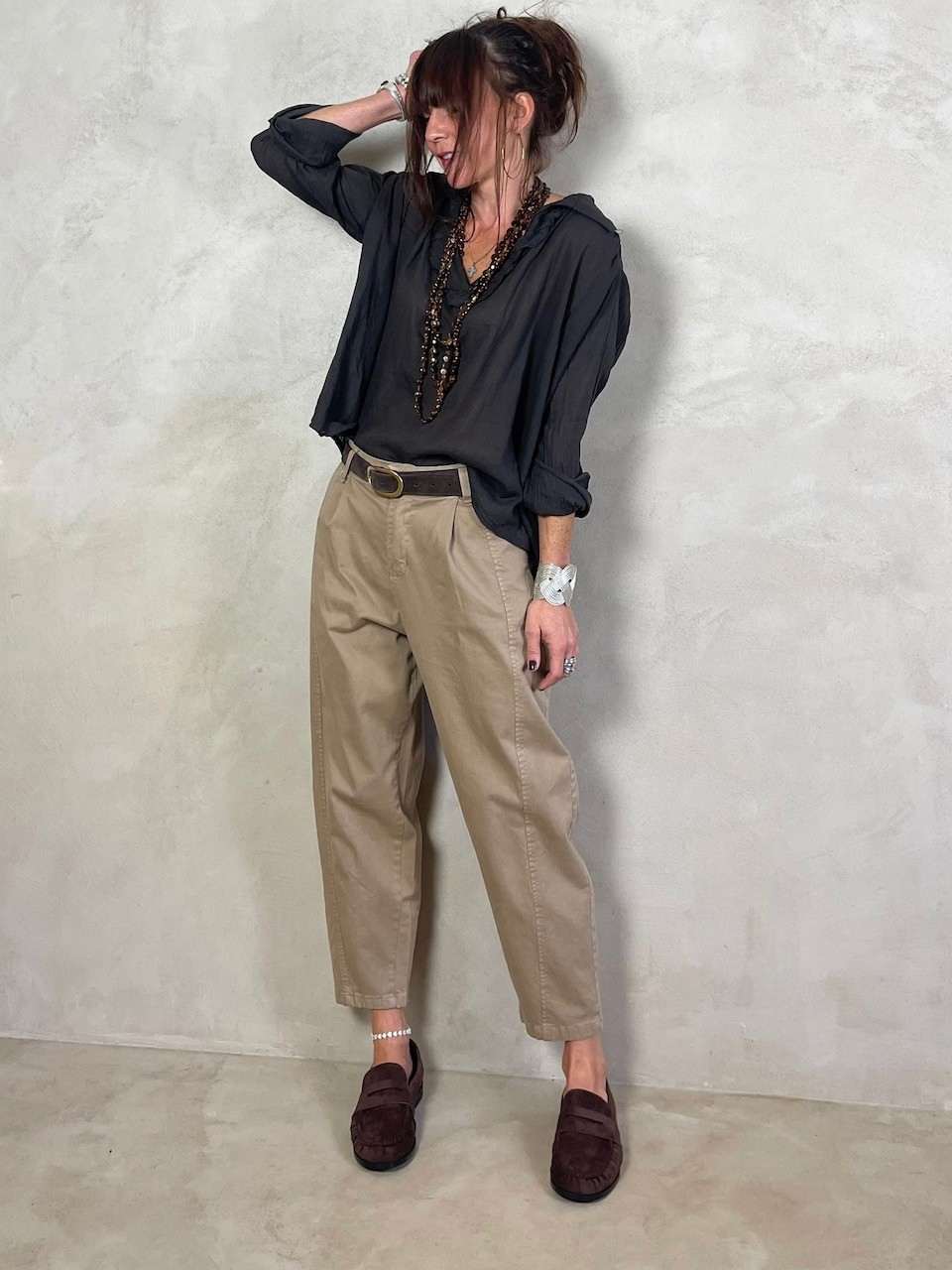Blouse en voile de coton