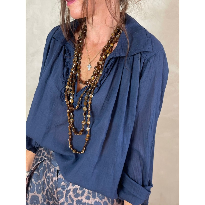 Blouse en voile de coton