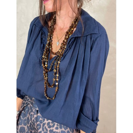 Blouse en voile de coton