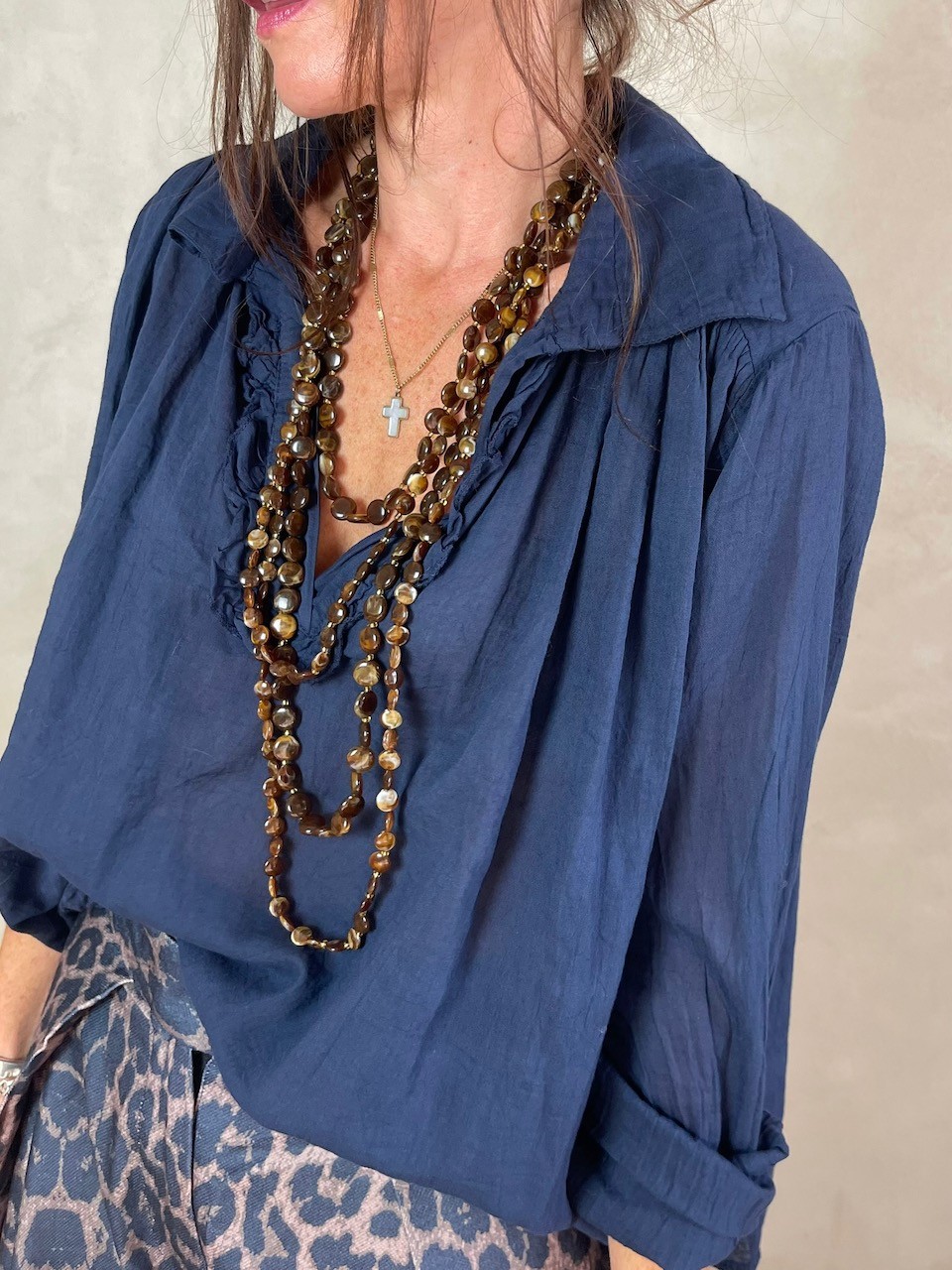 Blouse en voile de coton