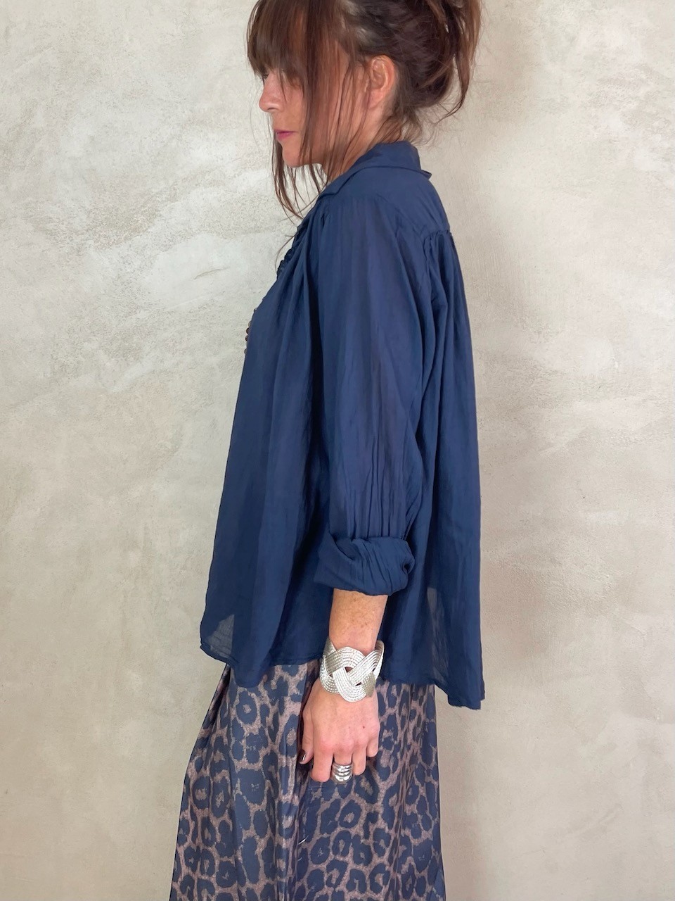 Blouse en voile de coton