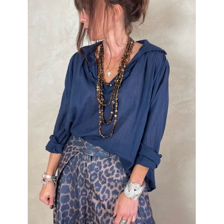 Blouse en voile de coton