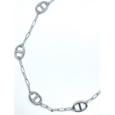 Sautoir maillons argent