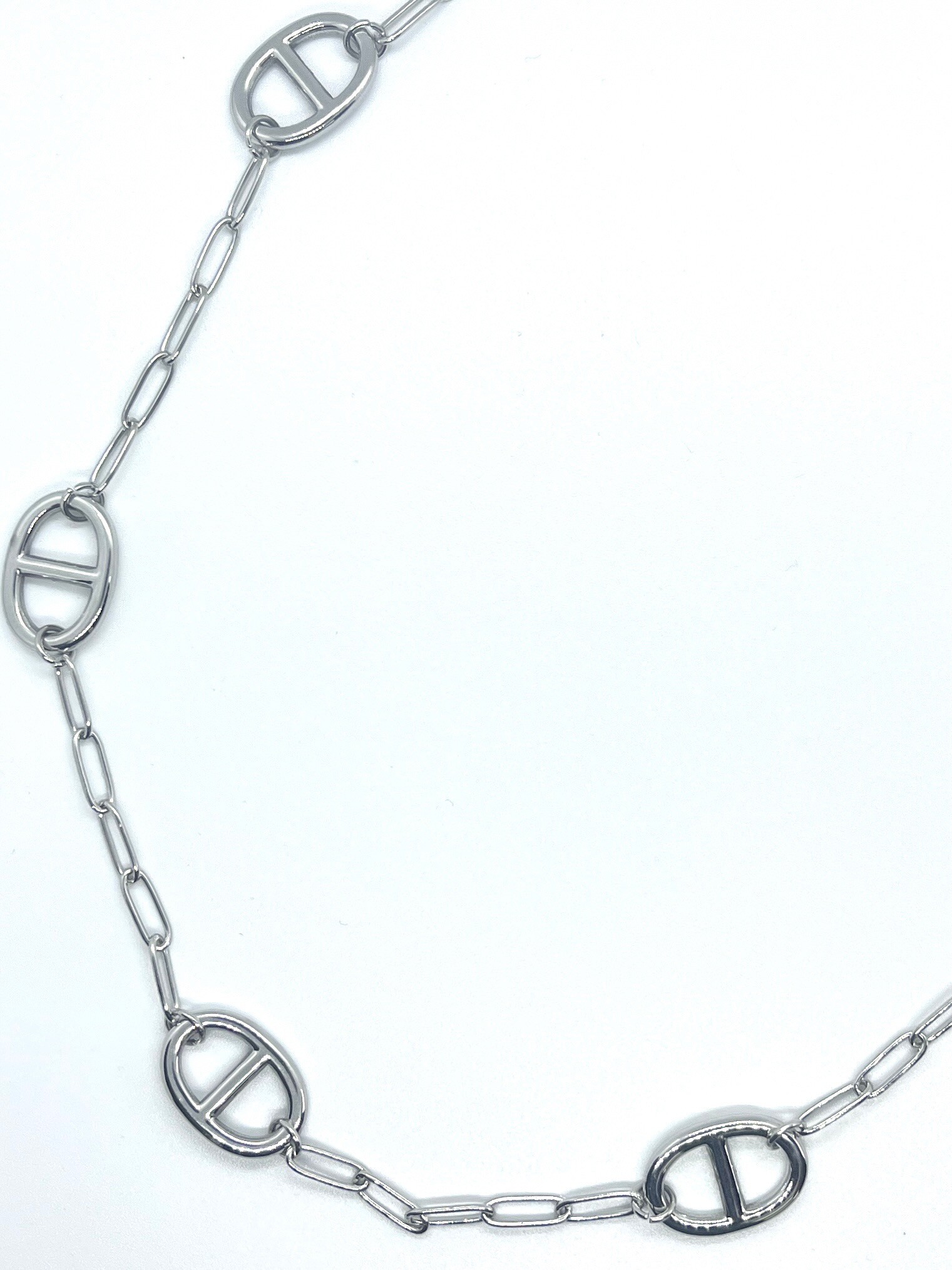 Sautoir maillons argent