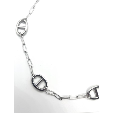 Sautoir maillons argent