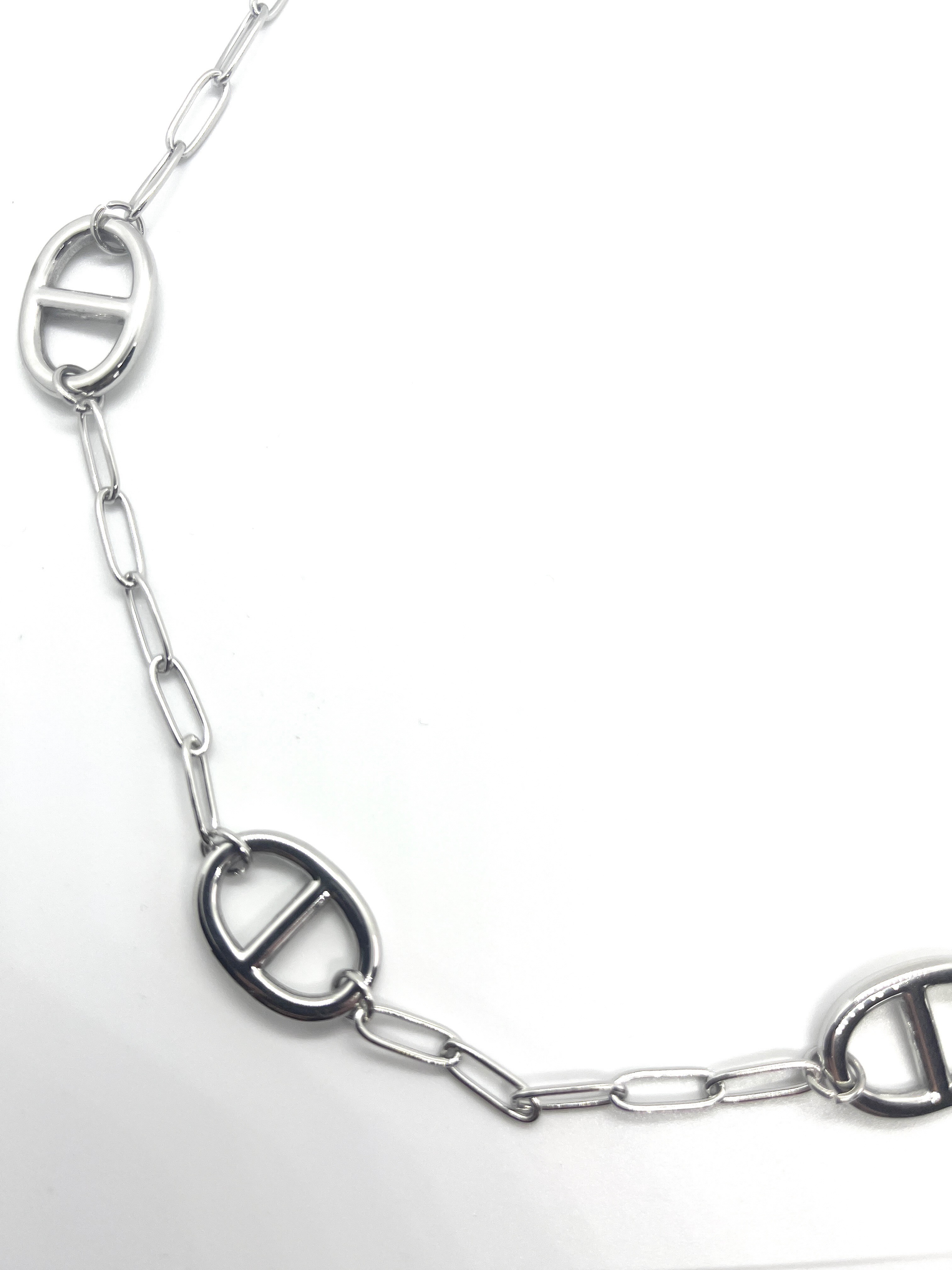 Sautoir maillons argent