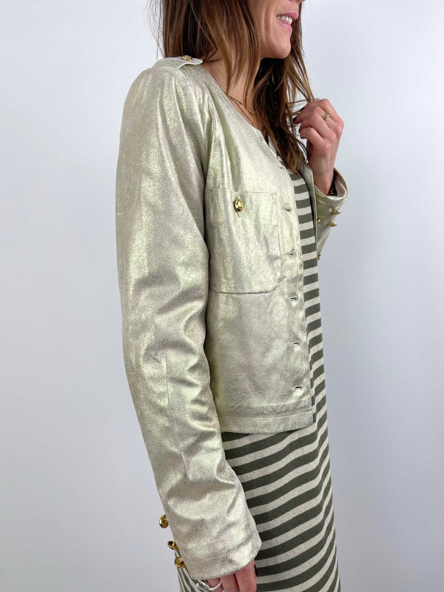Veste courte simili gold