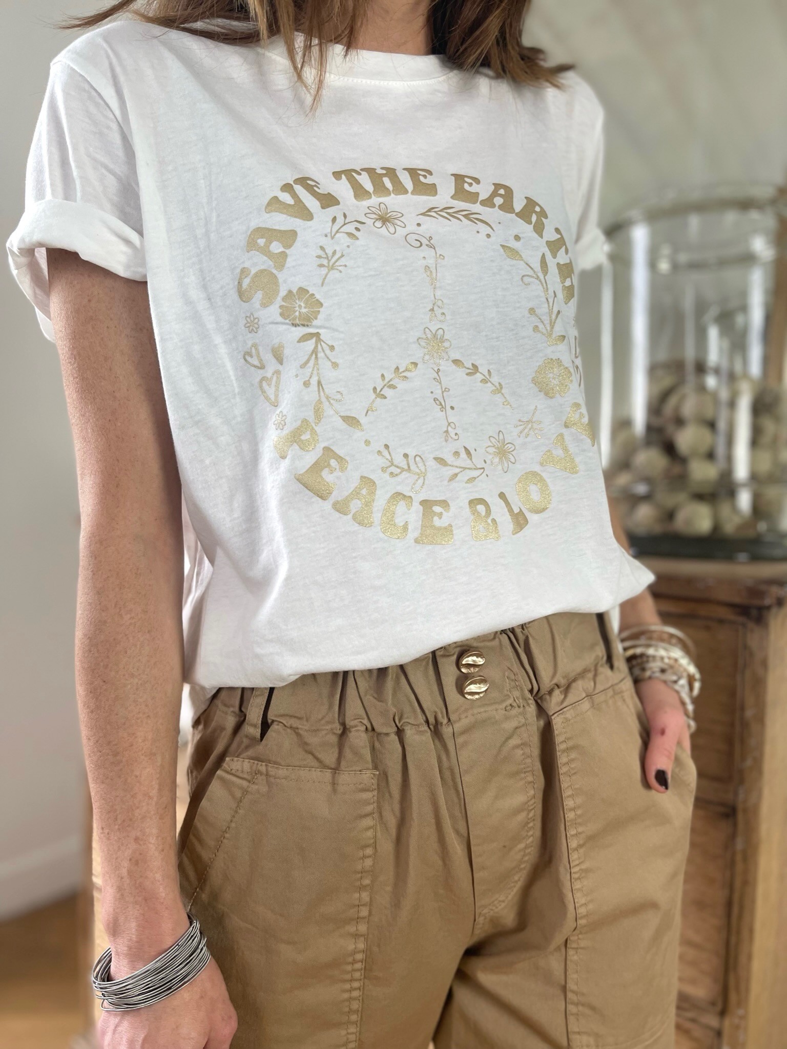 Top Peace blanc