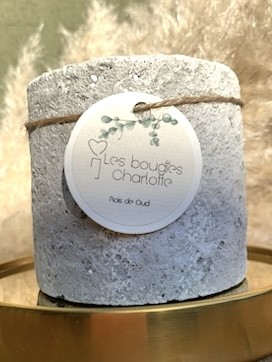 Bougie béton gris