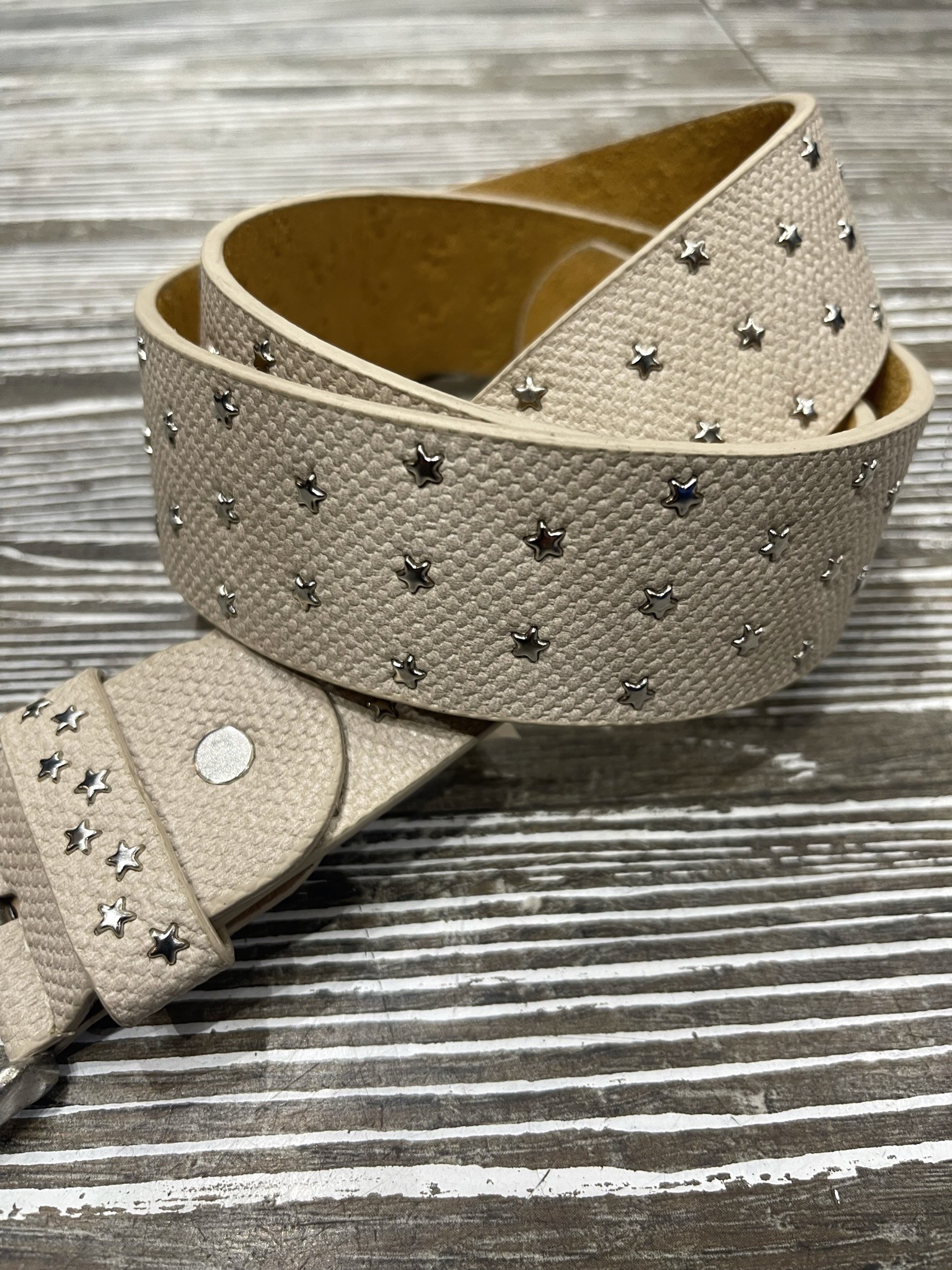 Ceinture étoile beige