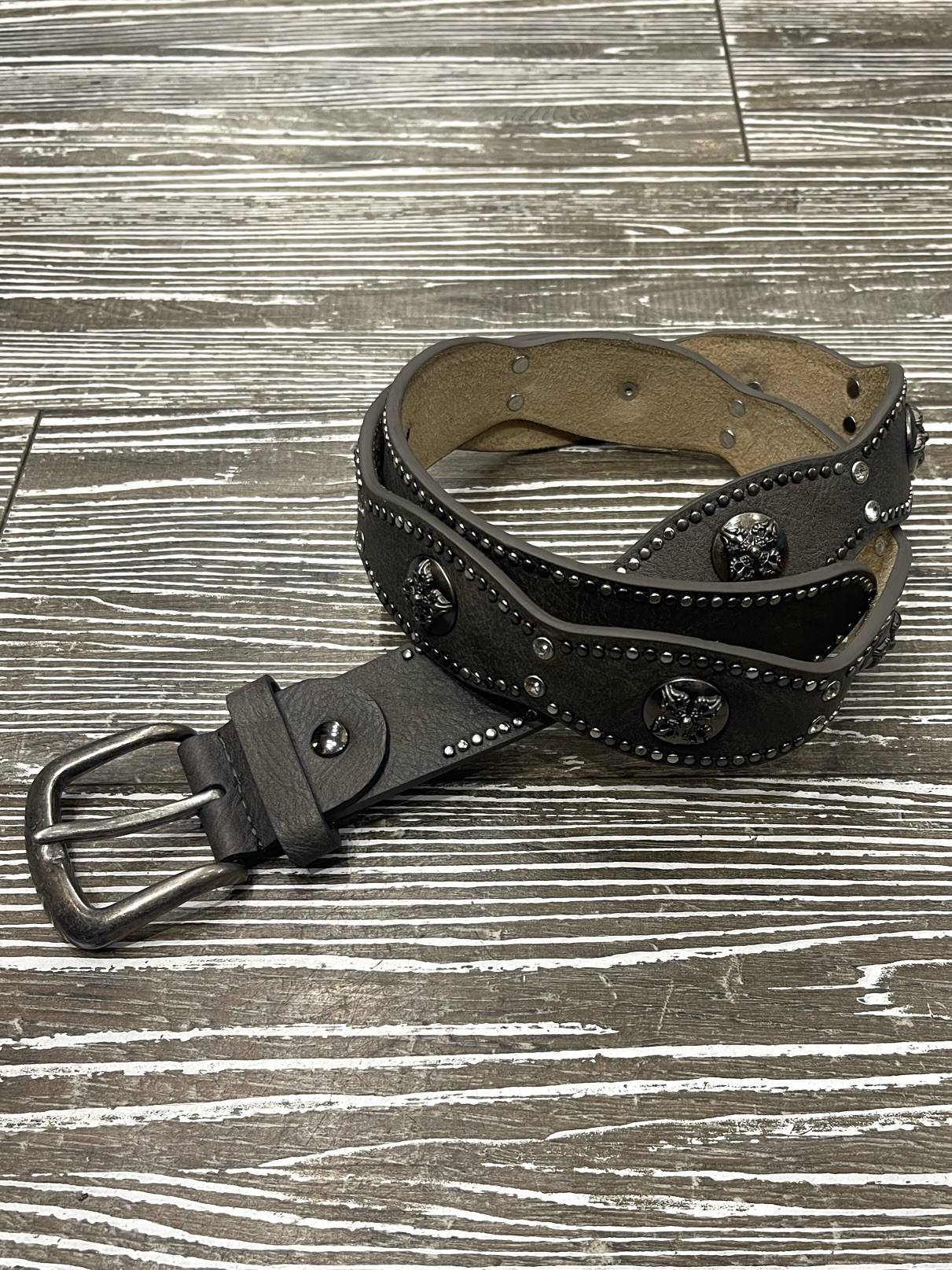 Ceinture clous kaki