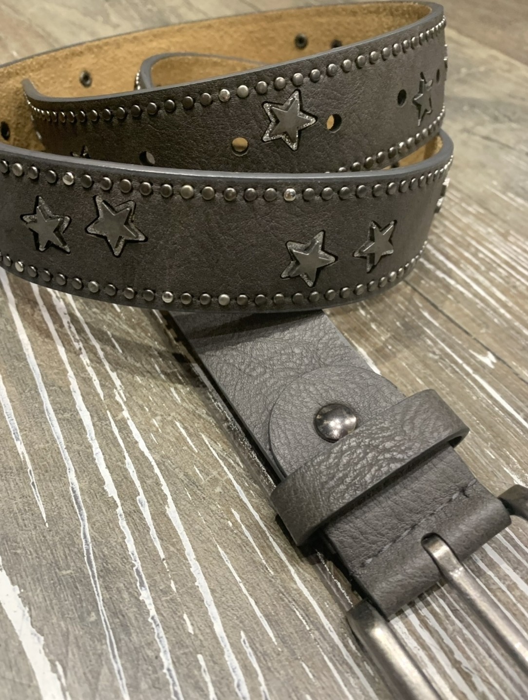 Ceinture étoile grise