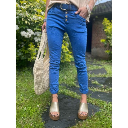 Jean bijoux bleu