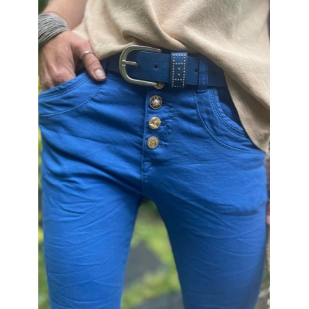 Jean bijoux bleu