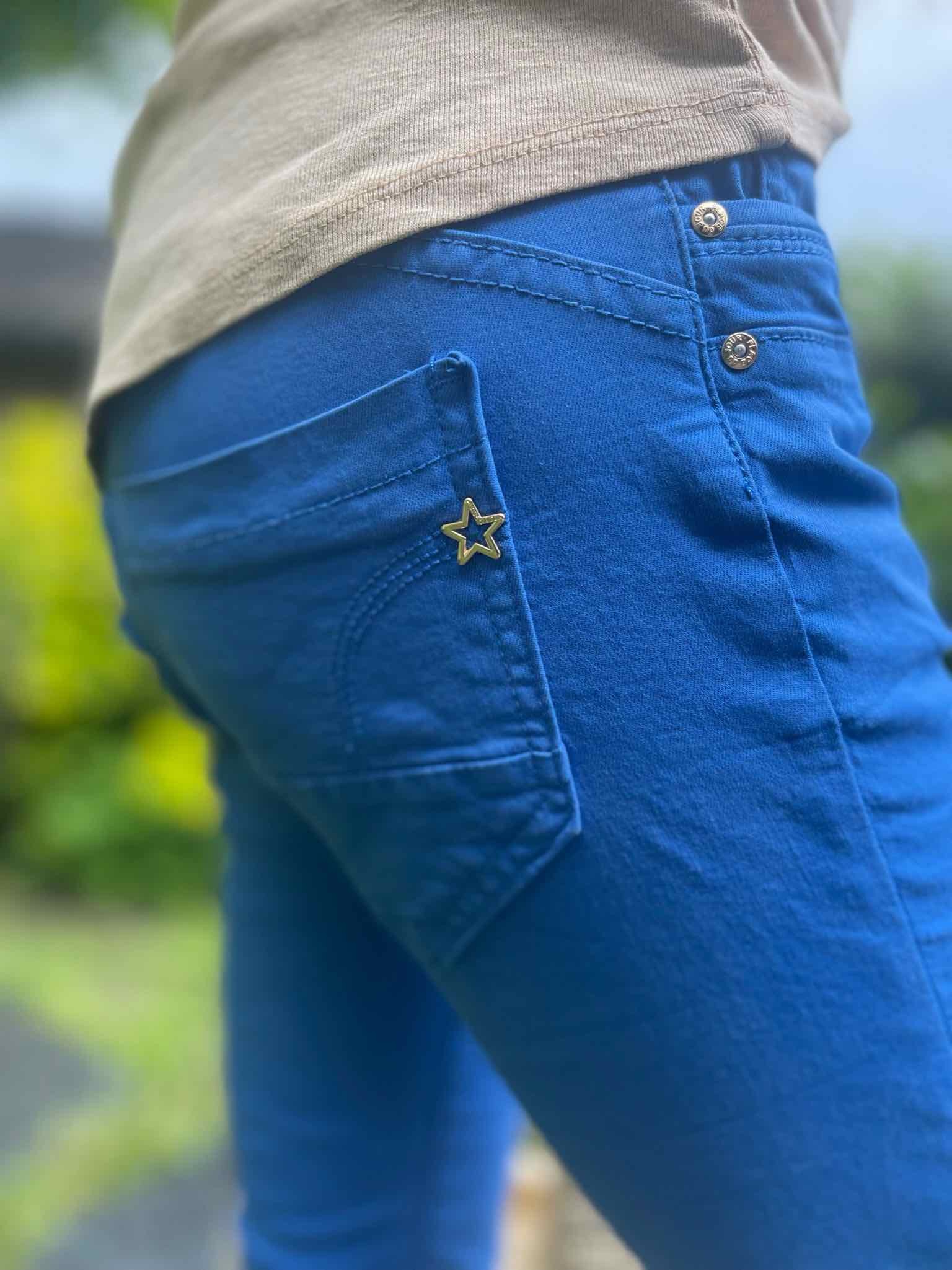 Jean bijoux bleu