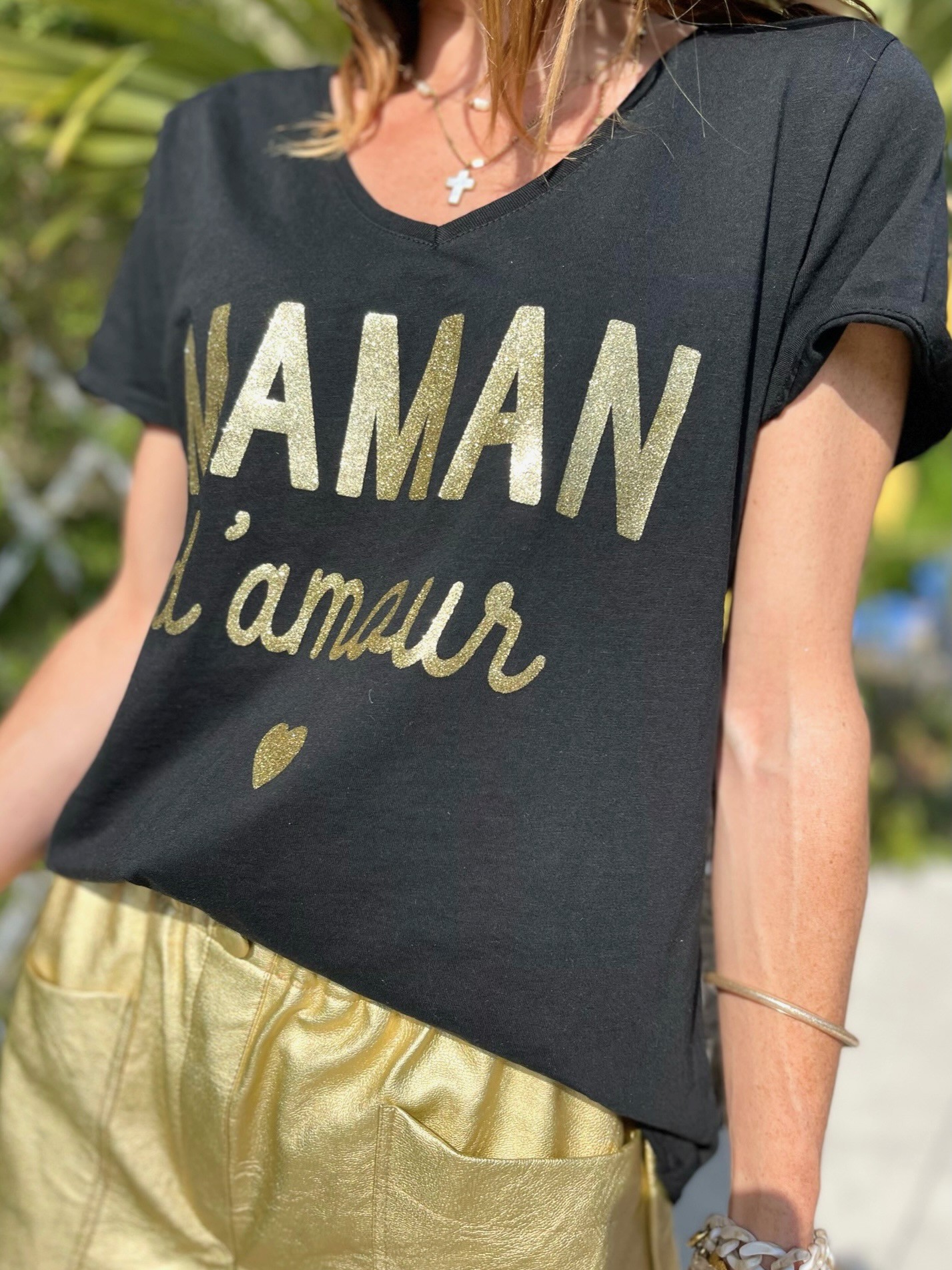 Top Maman d'amour noir