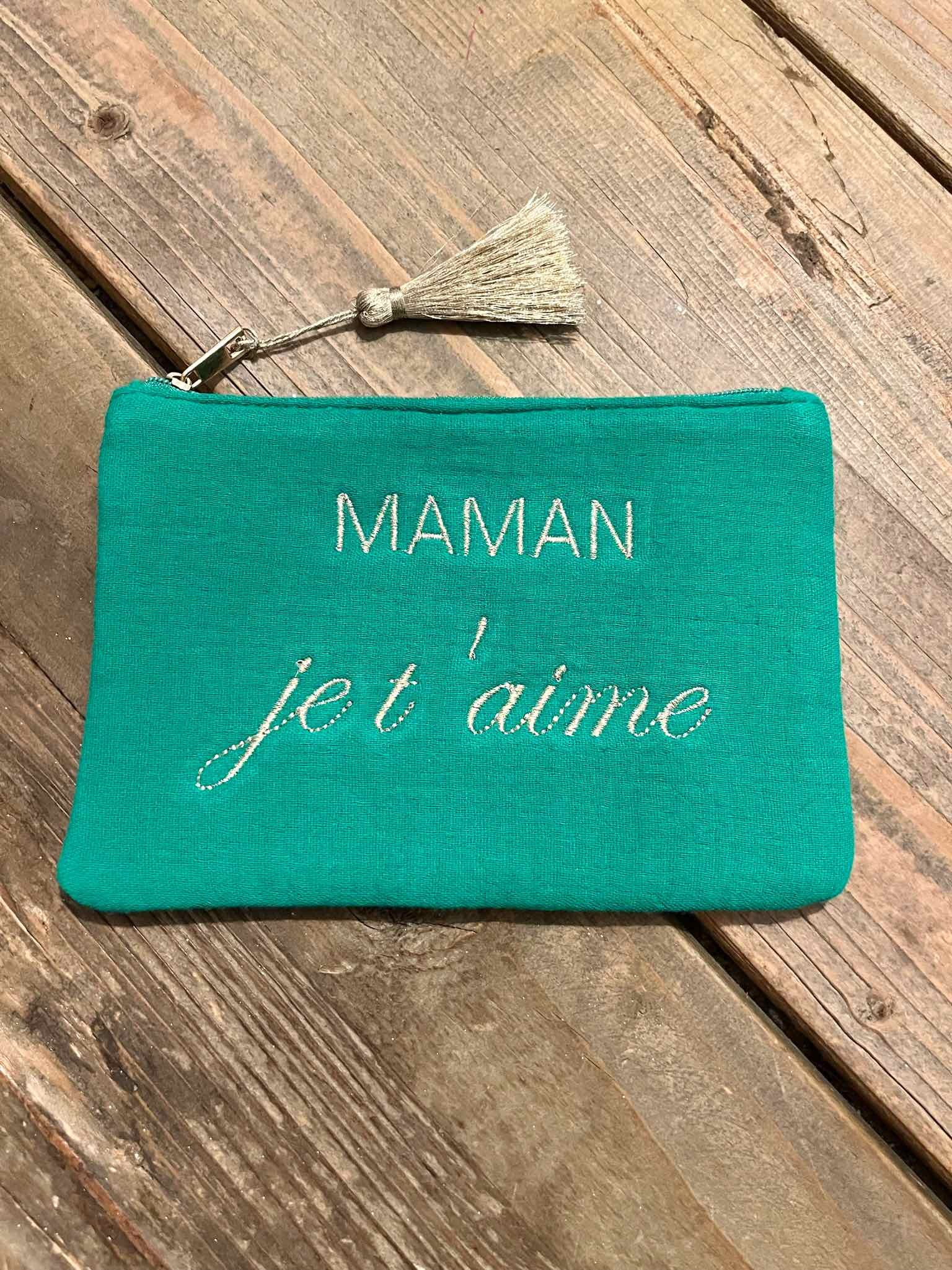 Pochette gaze Maman je...