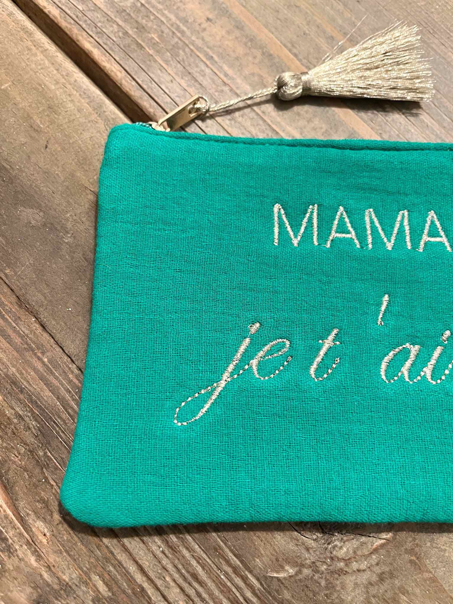 Pochette gaze Maman je...