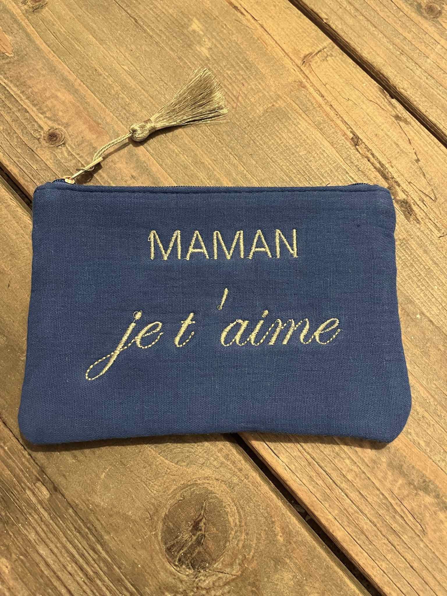 Pochette gaze Maman je...