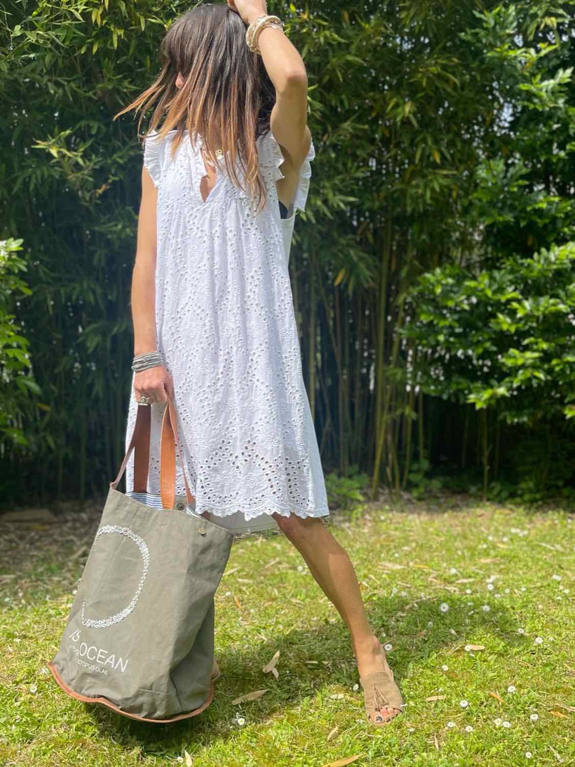 Robe broderie anglaise Blanche