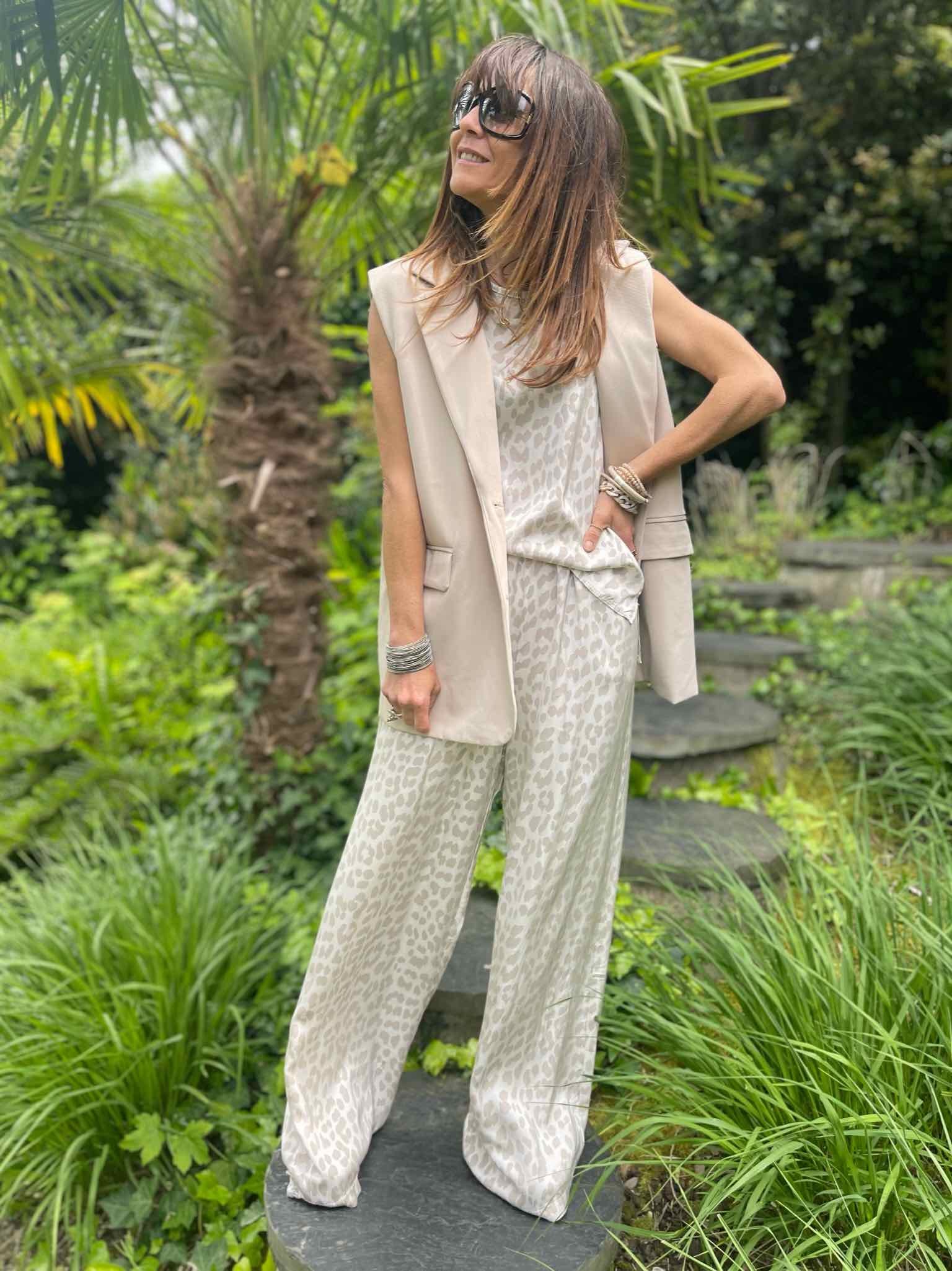 Veste sans manche beige