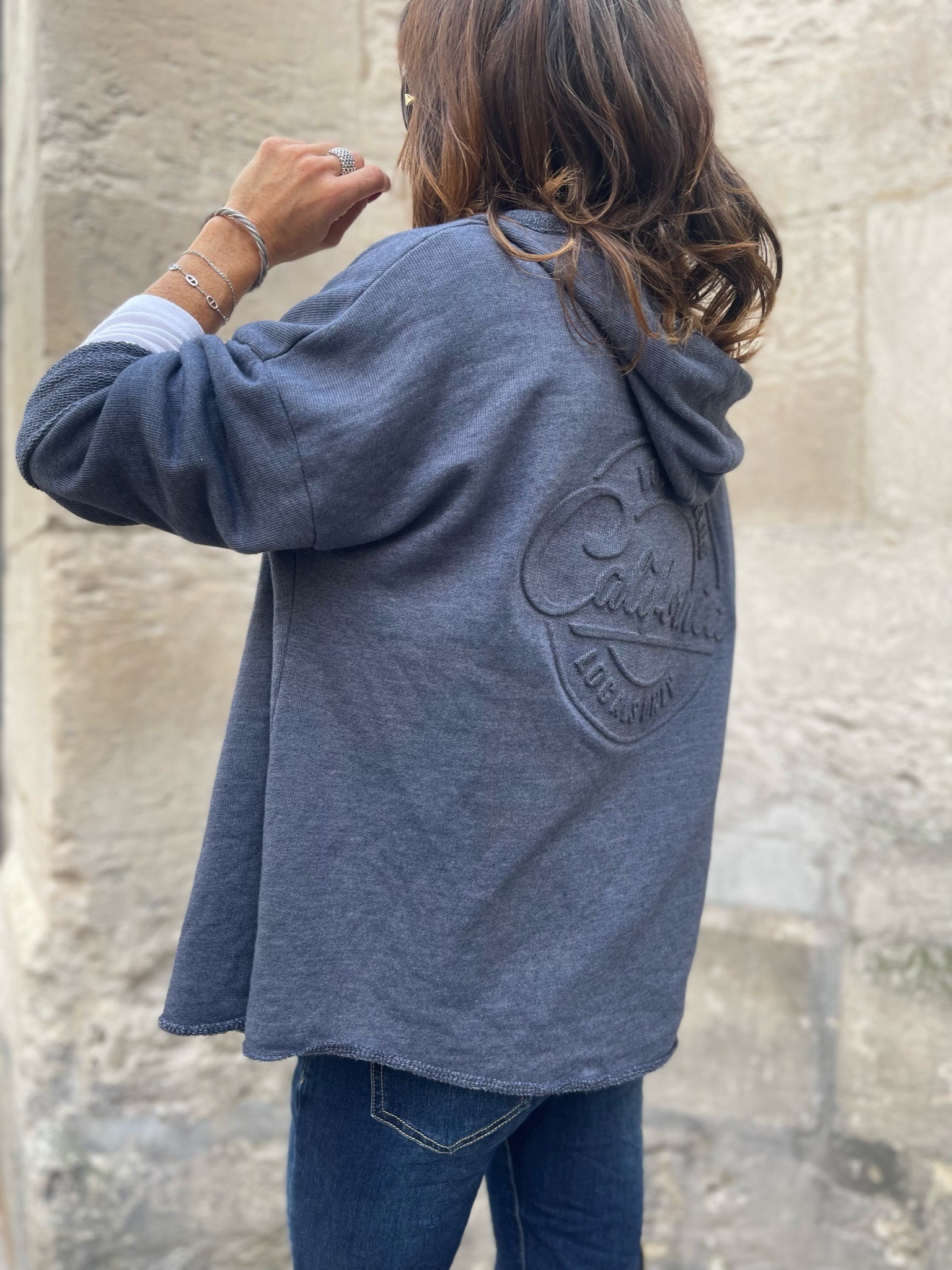 Sweat zip marine